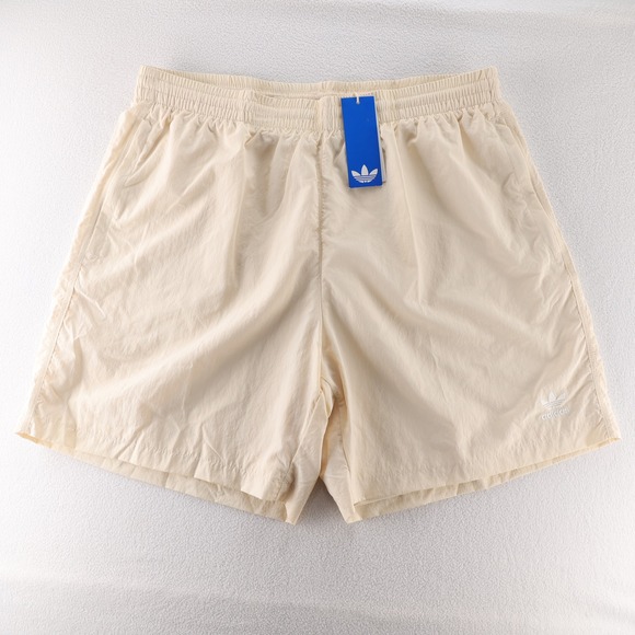 adidas Other - Adidas Ess Wvn Shorts Mens XL Beige Elastic Waist Drawstring Logo Casual